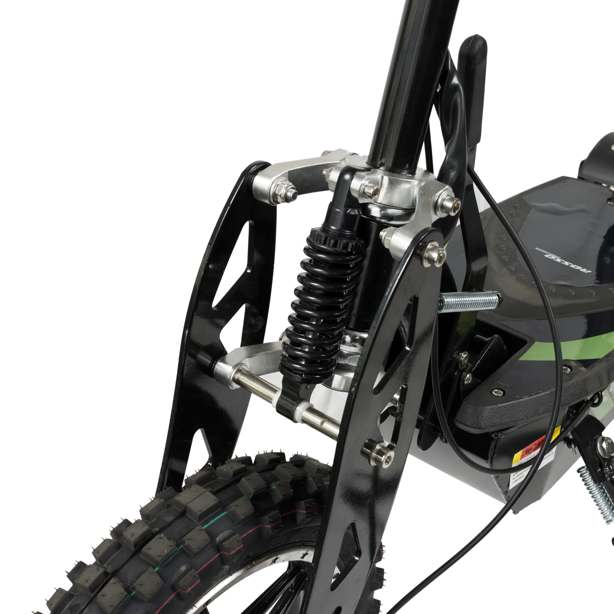 ROSSO COBRA OUTDOOR STAND-UP ELECTRIC SCOOTER GREEN WITH SEAT, FOLDABLE