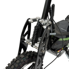 ROSSO COBRA OUTDOOR STAND-UP ELECTRIC SCOOTER GREEN WITH SEAT, FOLDABLE