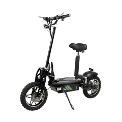 ROSSO COBRA OUTDOOR STAND-UP ELECTRIC SCOOTER GREEN WITH SEAT, FOLDABLE
