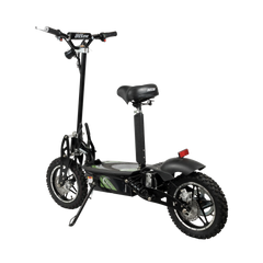 ROSSO COBRA OUTDOOR STAND-UP ELECTRIC SCOOTER GREEN WITH SEAT, FOLDABLE