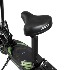 ROSSO COBRA OUTDOOR STAND-UP ELECTRIC SCOOTER GREEN WITH SEAT, FOLDABLE