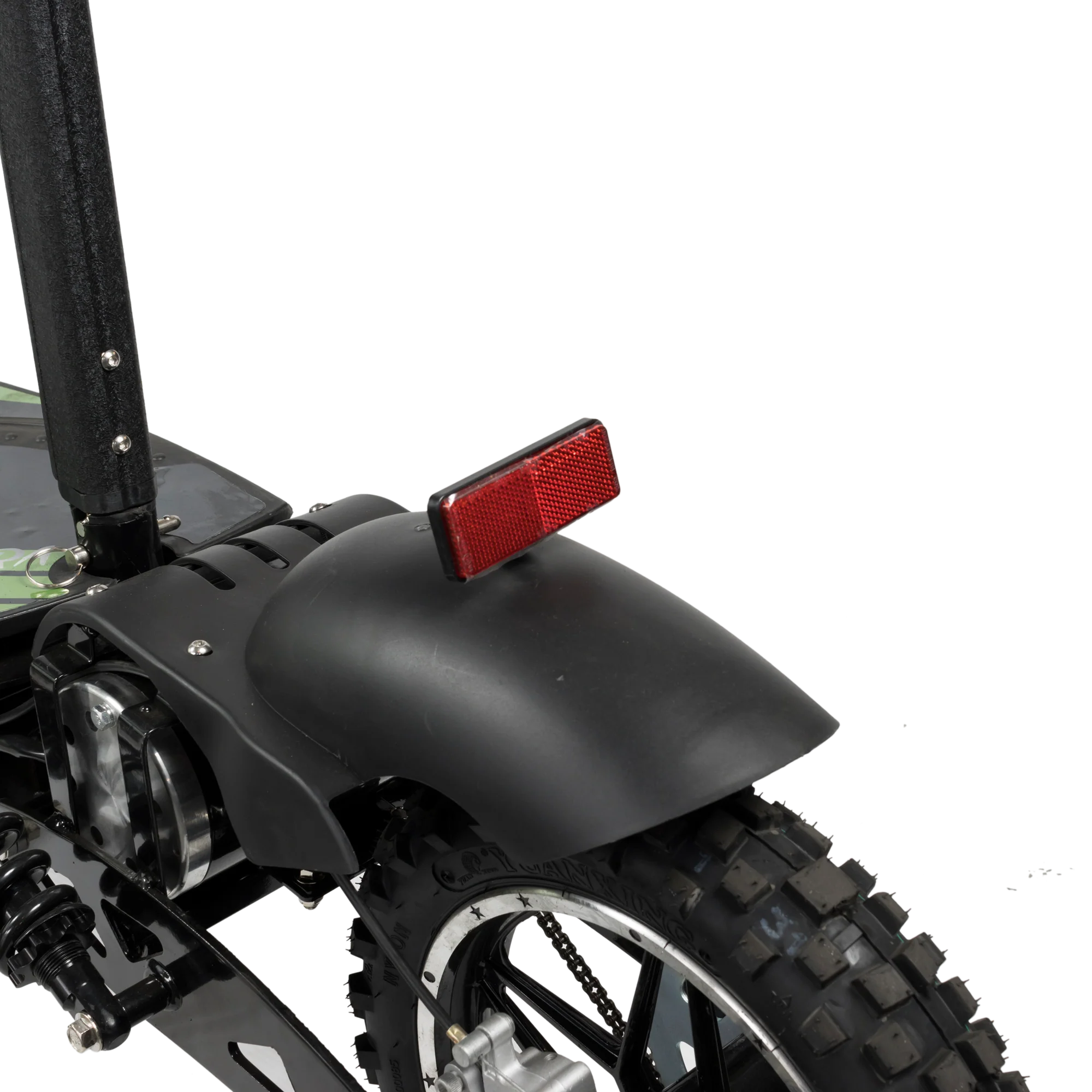 ROSSO COBRA OUTDOOR STAND-UP ELECTRIC SCOOTER GREEN WITH SEAT, FOLDABLE