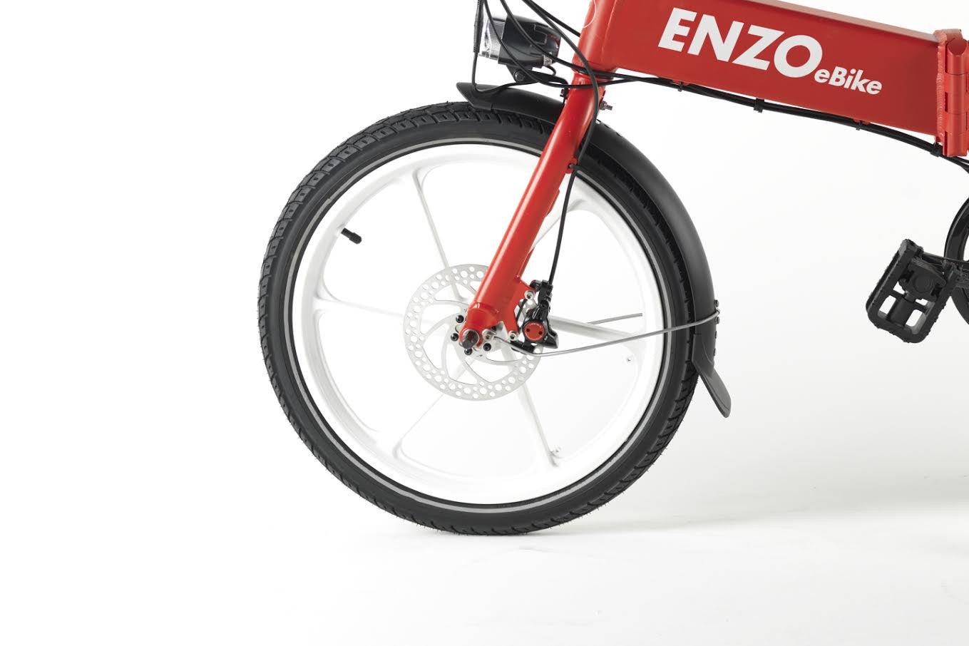 Enzo Folding Electric Bike - Aluminum Frame Rust Resistant