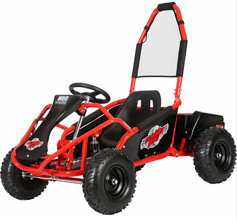 MotoTec Mud Kids Electric 48v 1000w Go Kart w Full Suspension