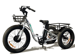 Emojo Caddy 48V 500W White Fat Tire Electric Trike