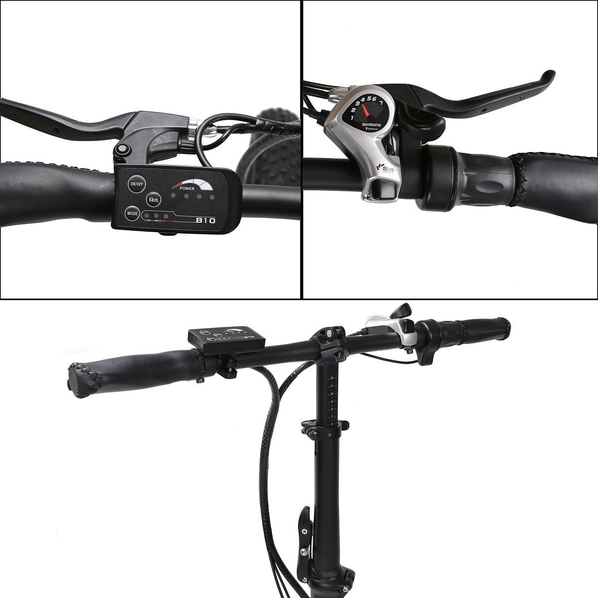 Ecotric 36V 500W 20" Fat Tire Folding Electric Bike