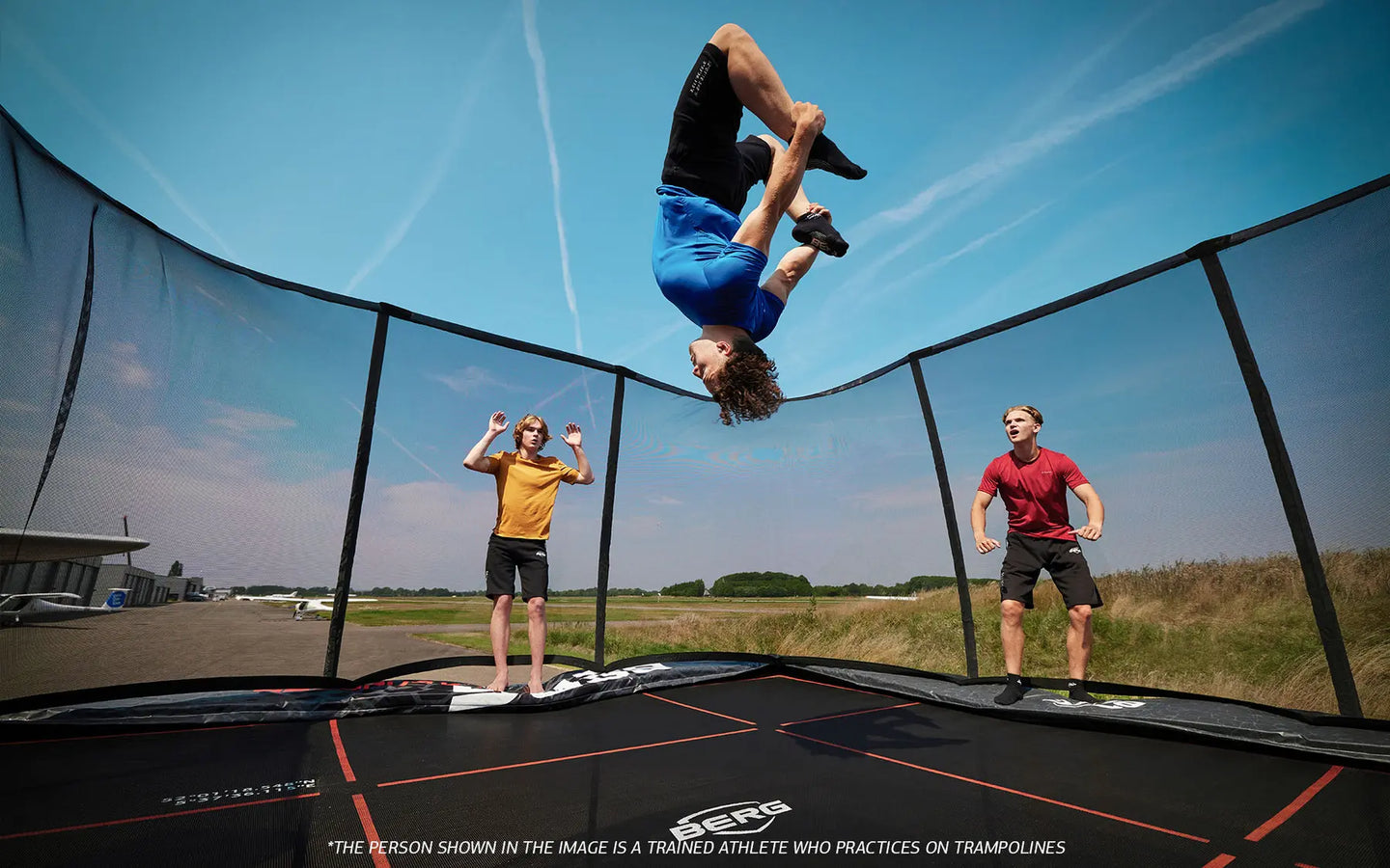 Berg Ultim Champion FlatGround - Digging Required / Rectangle - 16x10 ft / Safety Net Not Included