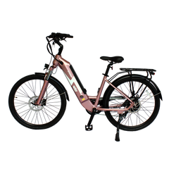 GIO STORM ELECTRIC BIKE ROSE GOLD WITH INTEGRATED SAMSUNG BATTERY