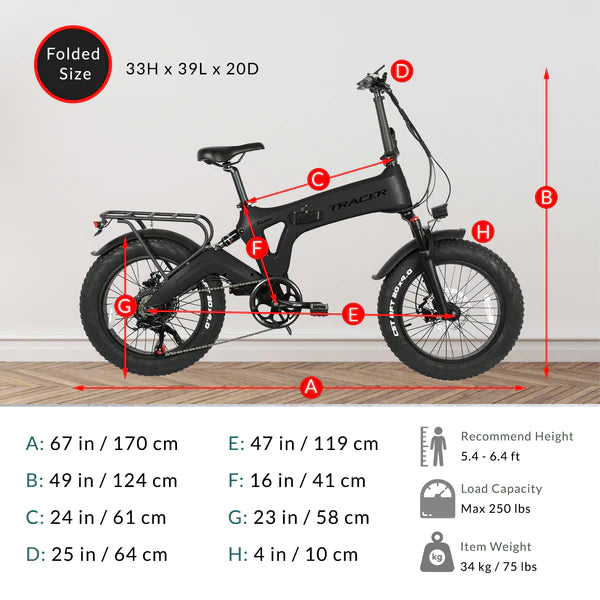 Tracer KAMA 1.0 20” Folding E-Bike