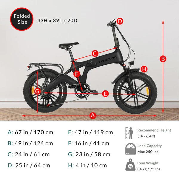 Tracer KAMA 2.0 20” Folding E-Bike