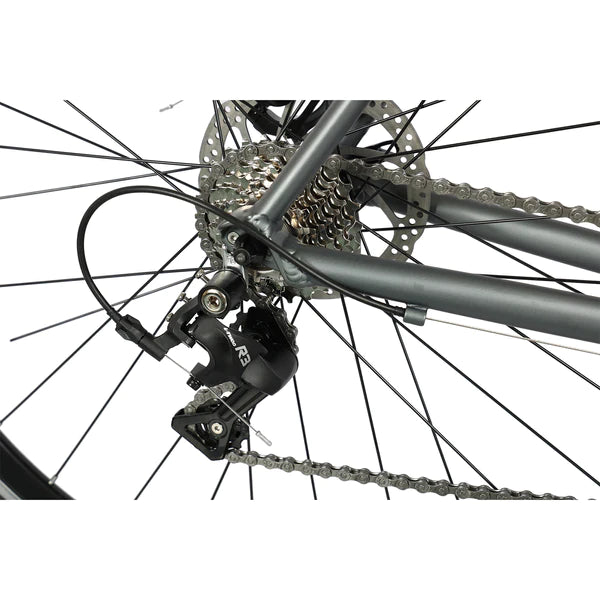 700c gravel bike Tracer Velocity 700C Gravel Road Bikes Matte Black / 21in(530mm)