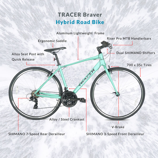 Tracer Braver 700C Hybrid Road Bike