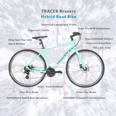 Tracer Bravery Hybrid Road Bike