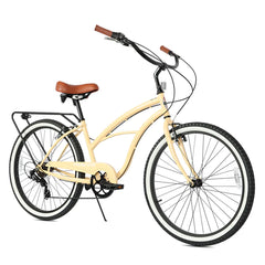 Tracer BORA-7-F 26" Beach Cruiser Bikes 7-Speed for Women