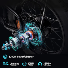 SMARTRAVEL Electric Bike 1200W Motor Electric Dirt Bike