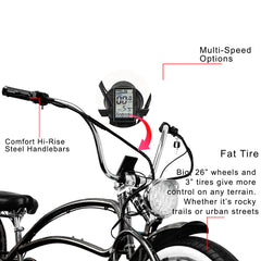 Tracer Beyond Pro 26'' Classic Stretch Chopper EBike