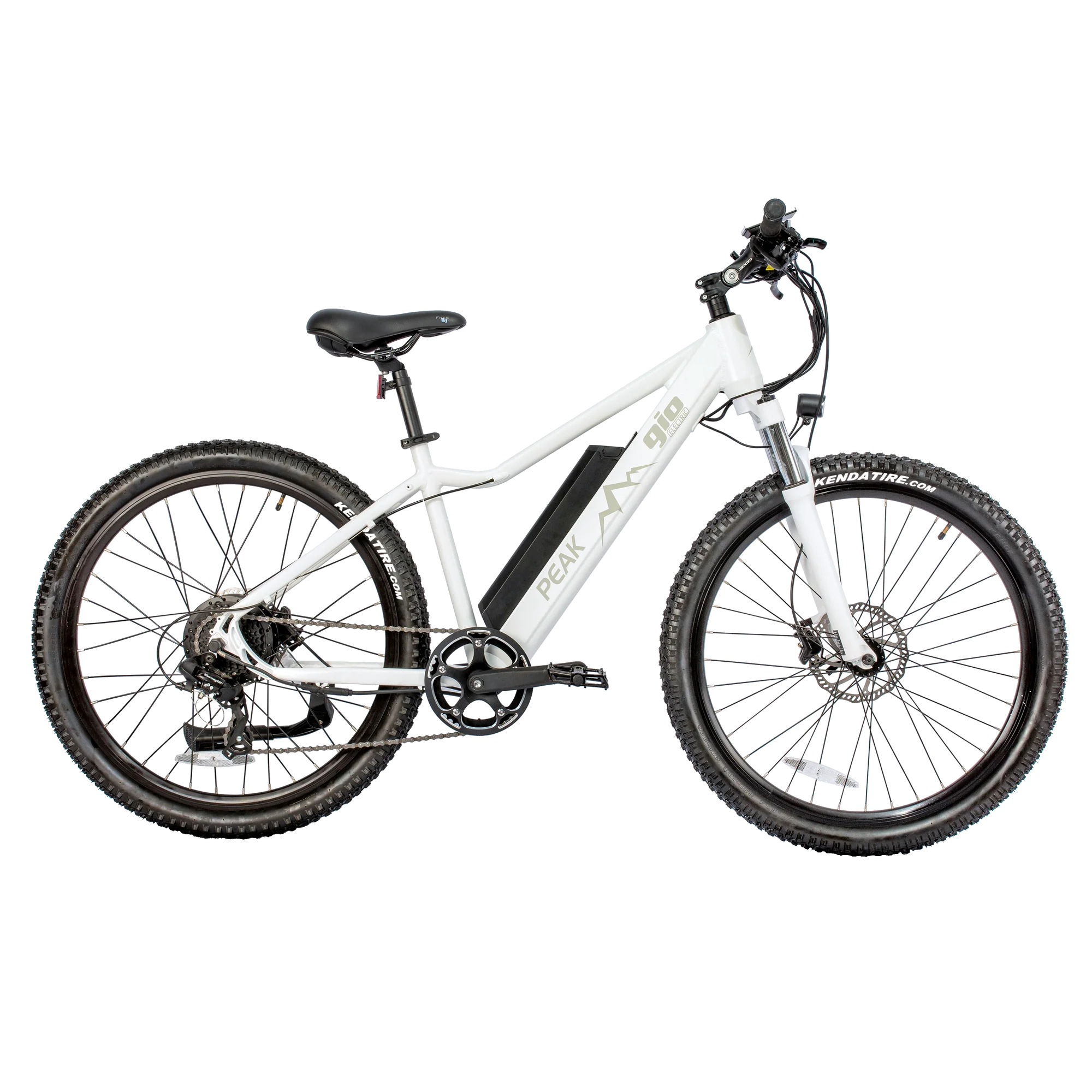 GIO PEAK ELECTRIC BIKE WHITE WITH TORQUE SENSOR CPSC 1512 TEST APPROVED