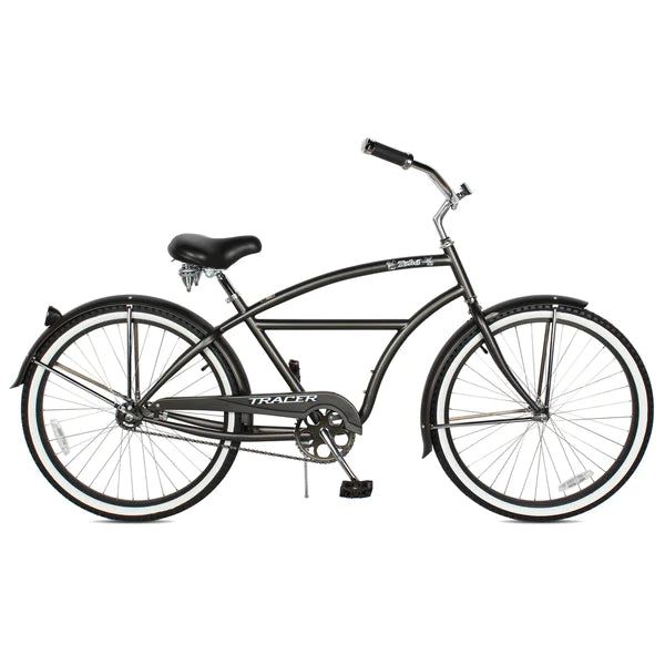 schwinn avalon bicycle Tracer TAHA 26" Beach Cruiser Bikes 1 & 7 Speed for Men Matte Black / 7-Speed