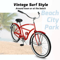 Tracer TAHA 26" Beach Cruiser Bikes 1 & 7 Speed for Men