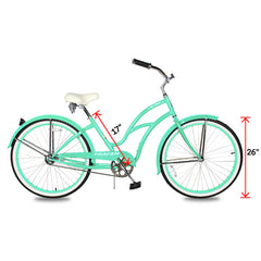 Tracer TAHA 26" Beach Cruiser Bikes 1 & 7 Speed for Women