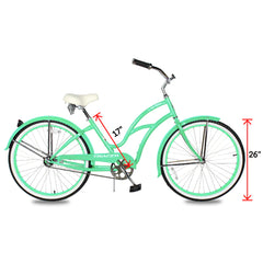 Tracer TAHA 26" Beach Cruiser Bikes 1 & 7 Speed for Women