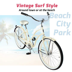 Tracer TAHA 26" Beach Cruiser Bikes 1 & 7 Speed for Women