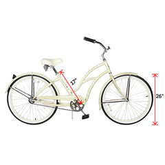 Tracer TAHA 26" Beach Cruiser Bikes 1 & 7 Speed for Women