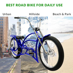 Tracer Leopard GT Chopper Stretch Cruiser Bikes