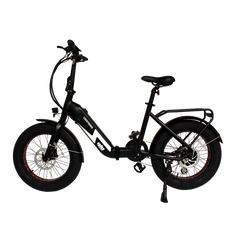 GIO LIGHTNING FOLDING ELECTRIC BIKE BLACK WITH FAT TIRES