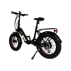 GIO LIGHTNING FOLDING ELECTRIC BIKE BLACK WITH FAT TIRES