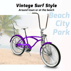 Tracer Tamron Classic Beach Cruiser Bike Single Speed 140H Rims