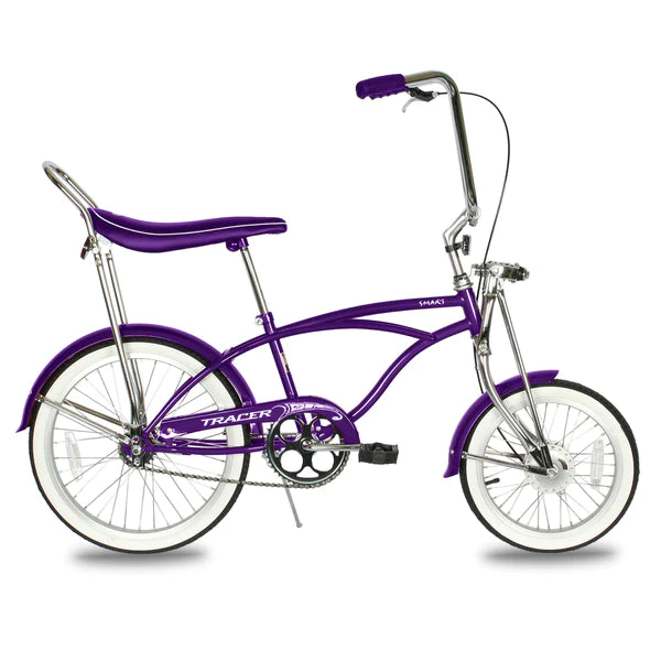 Tracer Smart Classic Lowrider Beach Cruiser Bike Single Speed Purple Tracer Smart Classic Lowrider Beach Cruiser Bike Single Speed Purple