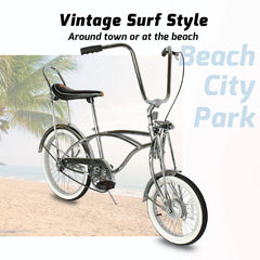 Tracer Smart Classic lowrider Beach Cruiser Bike Single Speed