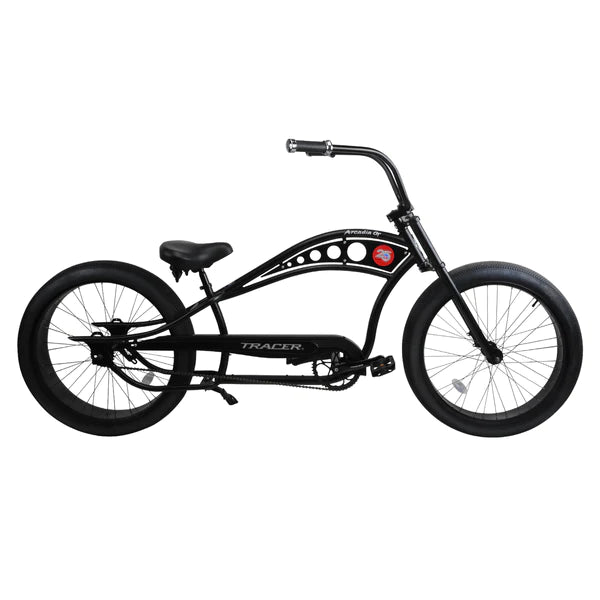gt chopper bicycle Tracer Siena 26'' Stretch Cruiser Fat Tire Bikes Oversized Frame, Hi-rise Handlebar, Available in 1 Speed/7 Speed Single / Black Providing a Comfortable Ride for Daily Use and Longer Trips. GT Sprint Flamboyant Green -