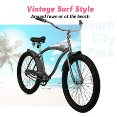 Tracer AVERA-M 26" Beach Cruiser Bikes Single Speed for Men.