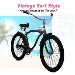 Tracer AVERA-M 26" Beach Cruiser Bikes Single Speed for Men.