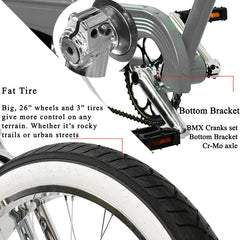 Tracer Master DS Dual Springer Chopper Stretch Beach Cruiser Bike