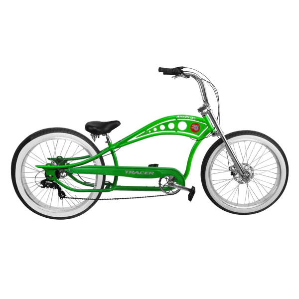 electra chopper bicycle Tracer Arcadia Mens Beach Cruiser Bike 26 inch,Single Speed,26'' Wheel Size Bicycle,Coaster Brake,Hi Rise Handlebar,City Commute for Adults, Green