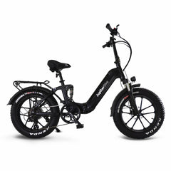 JupiterBike Defiant St – 48V 13.2Ah, 1130W Peak, All-Terrain Fat Tire Folding Electric Bike