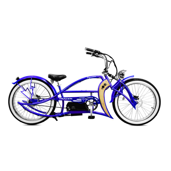 Blue chopper bike sales