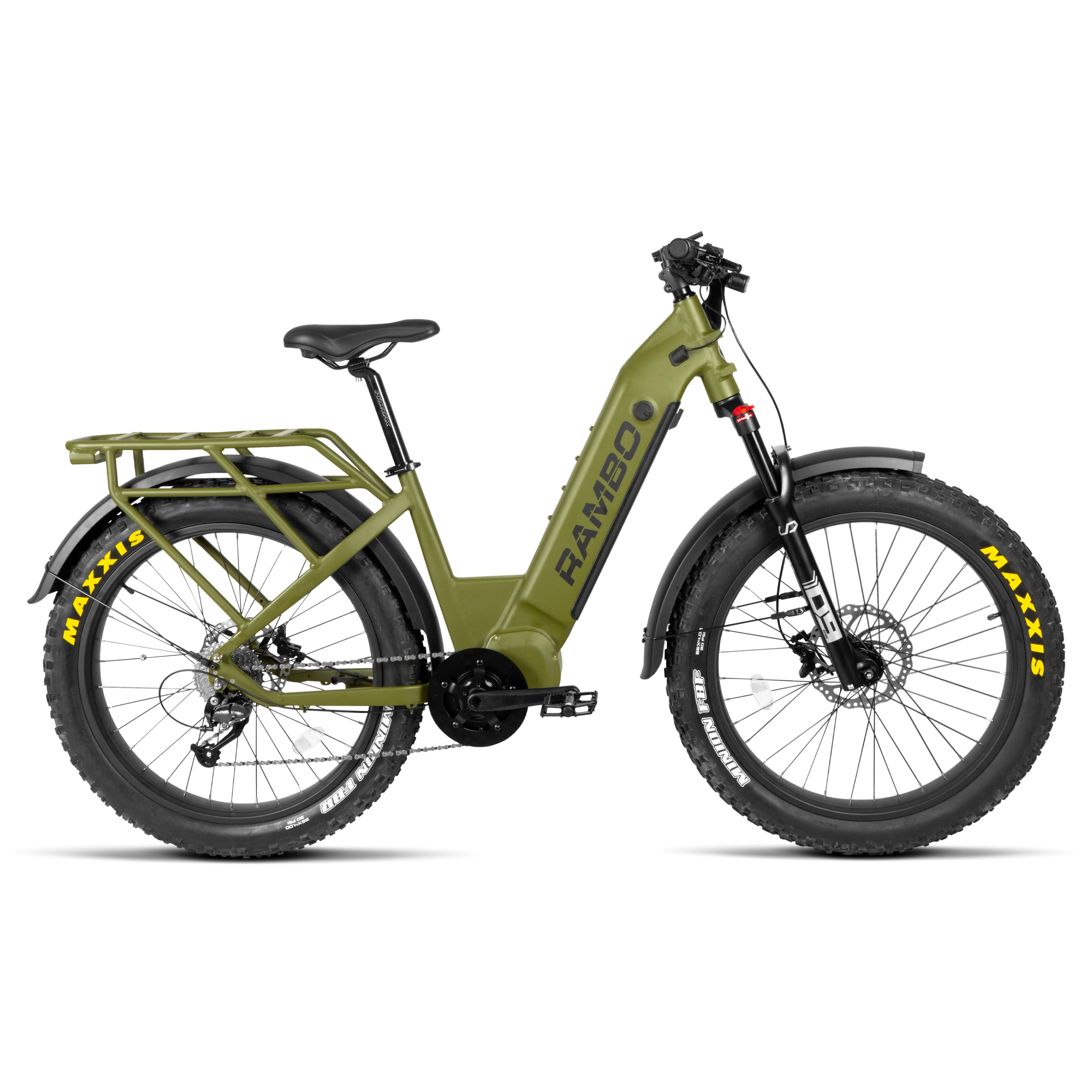 kinderfahrrad rebel Rambo Nomad 2.0 1000W Hub Drive Electric Hunting Bike OD Green / 15Ah