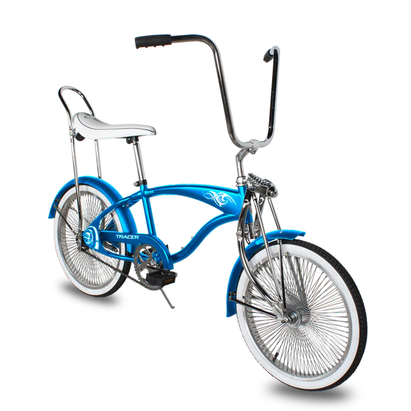 Tracer Hyena Classic Beach Lowrider Bike w 140H Wheel Single Speed w Banana Seat Purple