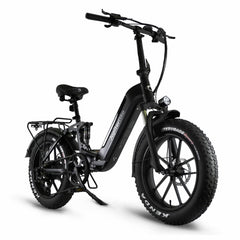 JupiterBike Defiant St – 48V 13.2Ah, 1130W Peak, All-Terrain Fat Tire Folding Electric Bike
