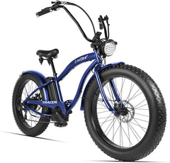 Tracer Loiter 26" 48V 800W Cruiser E-Bike - Matte Grey