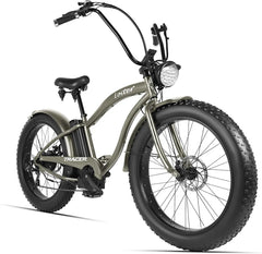 Tracer Loiter 26" 48V 800W Cruiser E-Bike - Matte Grey