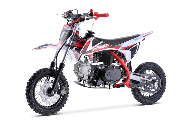 Trailmaster TM11 110cc Kids Dirt Bike with Automatic Transmission, Electric Start, Enhanced Power, 25