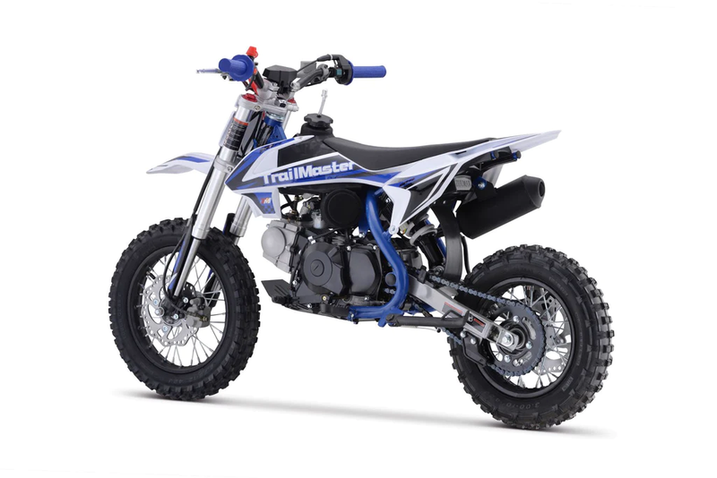 TrailMaster TM15-110 Dirt Bike: 12/10 Inch Wheels, Electric & Kick Start, Semi-Automatic