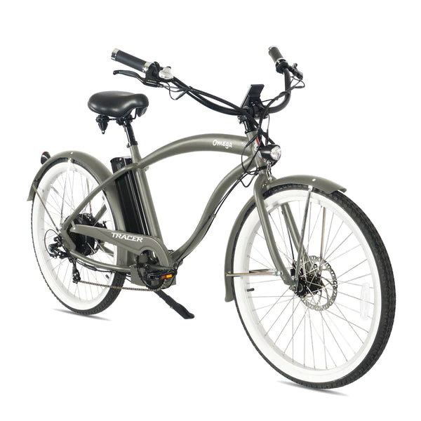 electric beach cruiser bicycle Driven HDR Step Through EBike Cecil's Cyclery and power for city rides or weekend adventures Micargi Cyclone 48V Electric Fat