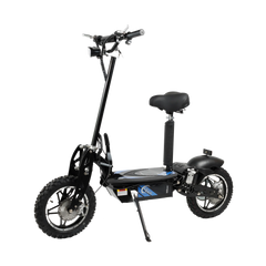 ROSSO COBRA OUTDOOR STAND-UP ELECTRIC SCOOTER BLUE WITH SEAT, FOLDABLE