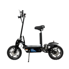 ROSSO COBRA OUTDOOR STAND-UP ELECTRIC SCOOTER BLUE WITH SEAT, FOLDABLE